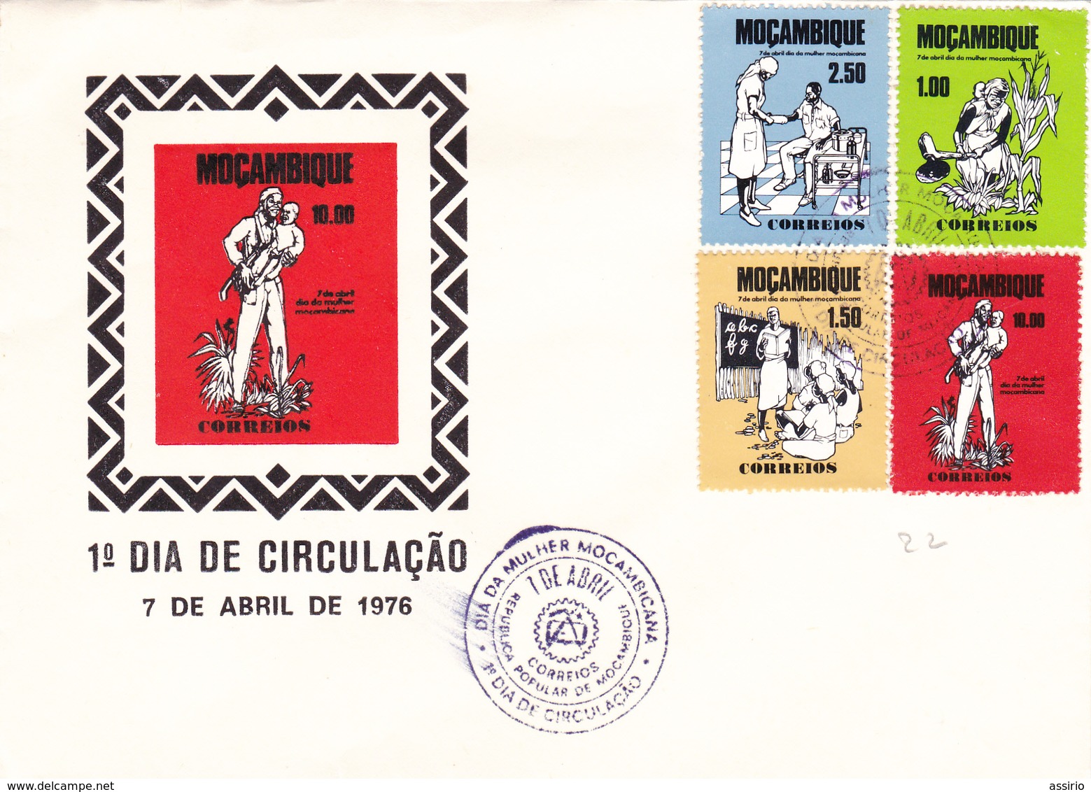 Portugal -Moçambique 1 Postal 3 Aerogramas +4envelopes - Marcofilia