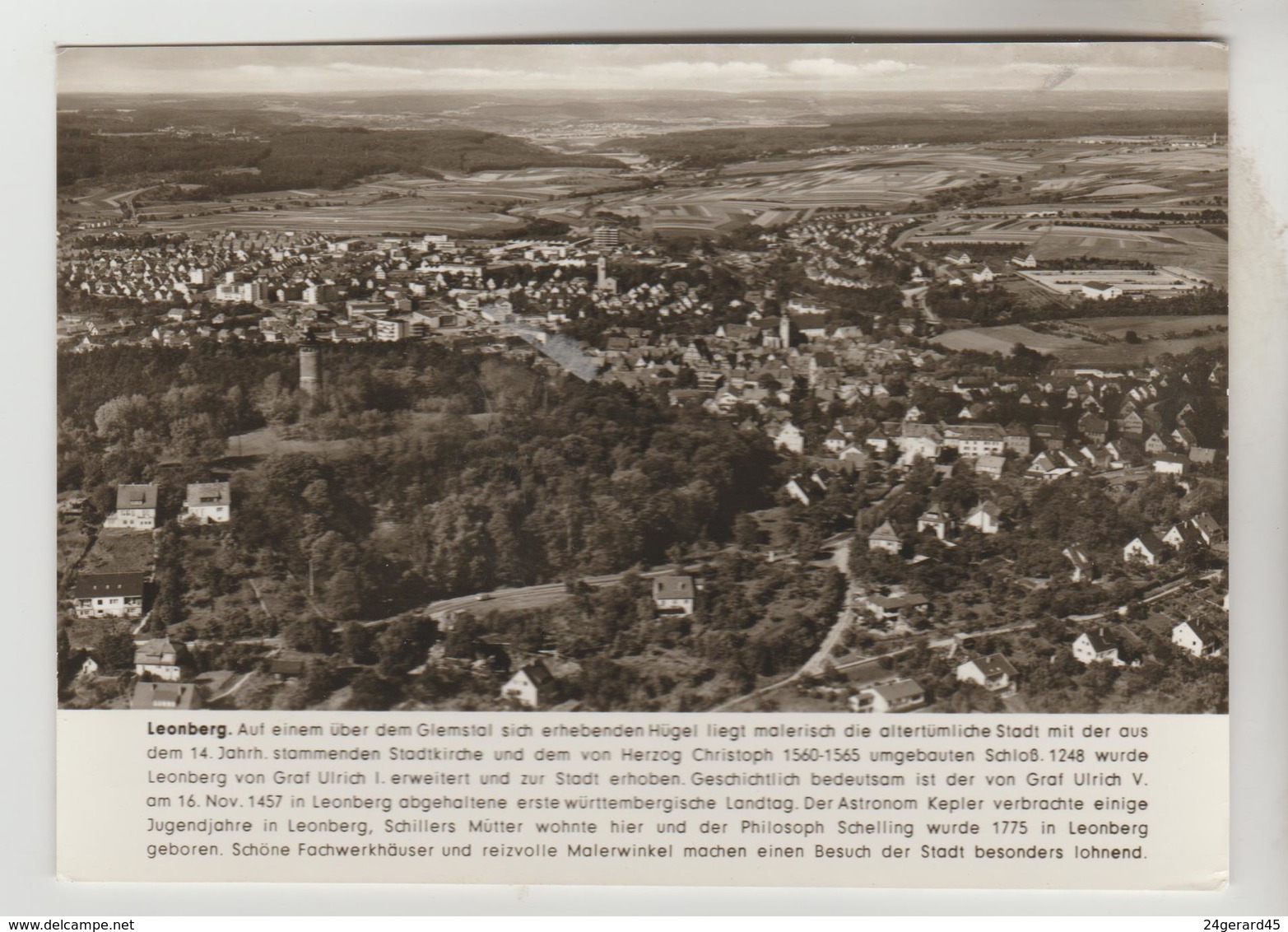 CPSM LEONBERG (Allemagne-Bade Wurtemberg) - Vue Générale - Leonberg