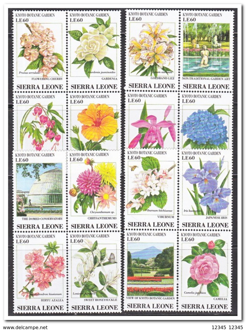 Sierra Leone 1991, Postfris MNH, Botanic Gardens, Flowers - Sierra Leone (1961-...)