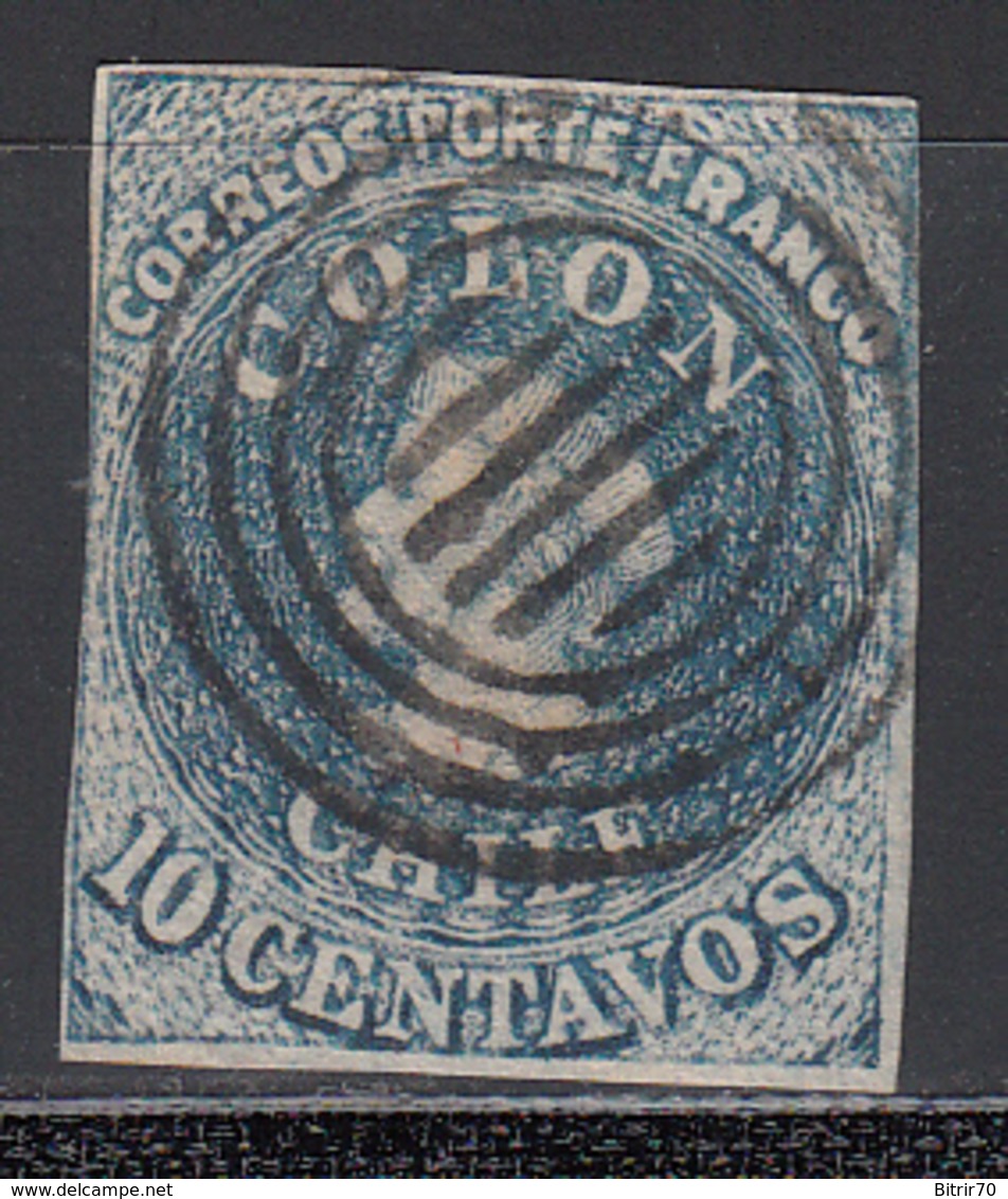 1856-66  Yvert Nº 6 - Chile