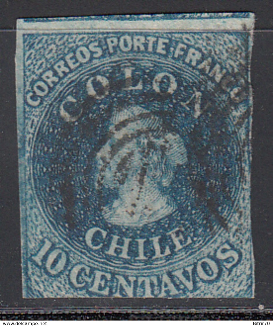 1856-66  Yvert Nº 6 - Chile