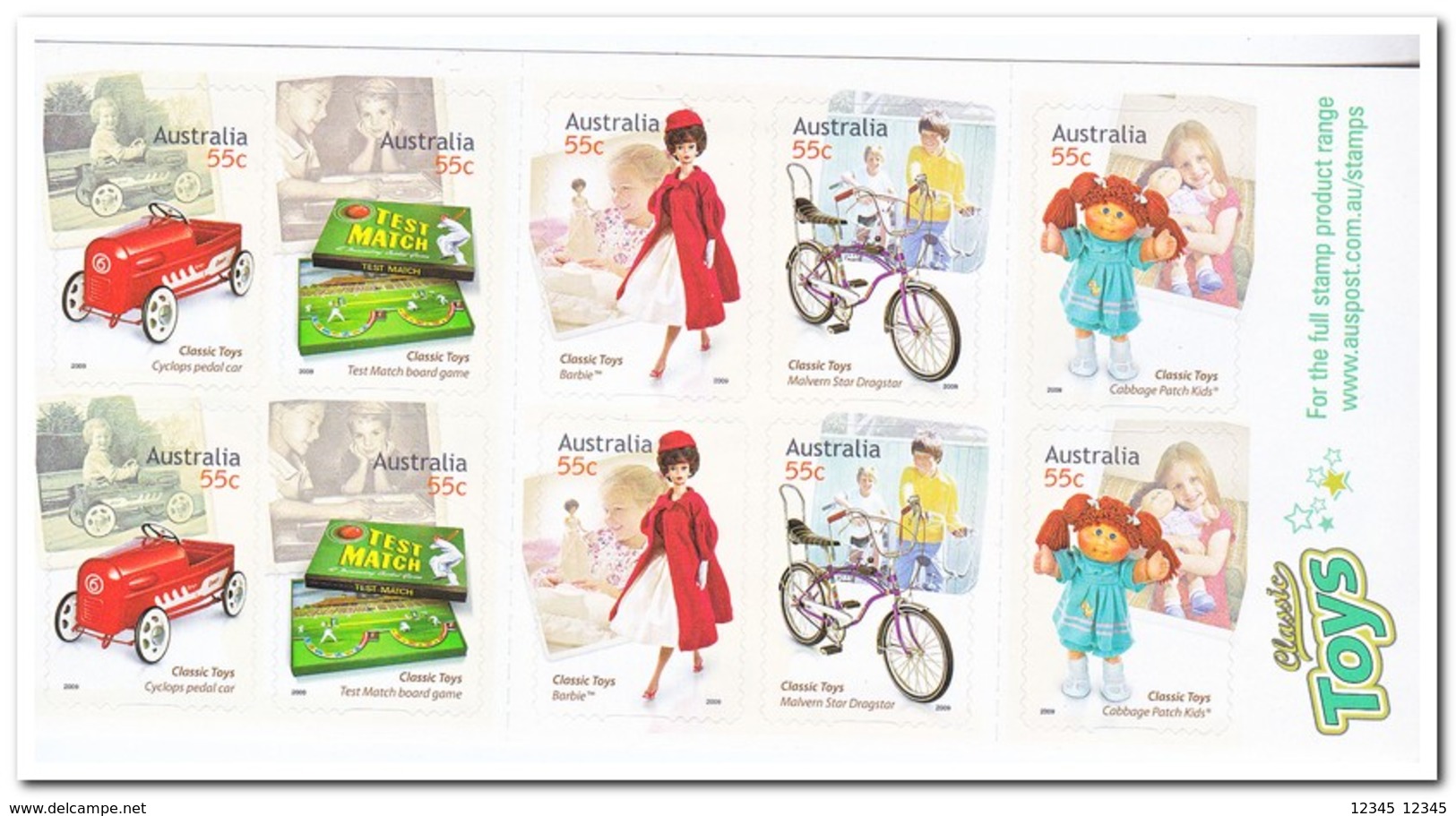 Australië 2007, Postfris MNH, Bicycle, Toys - Postzegelboekjes