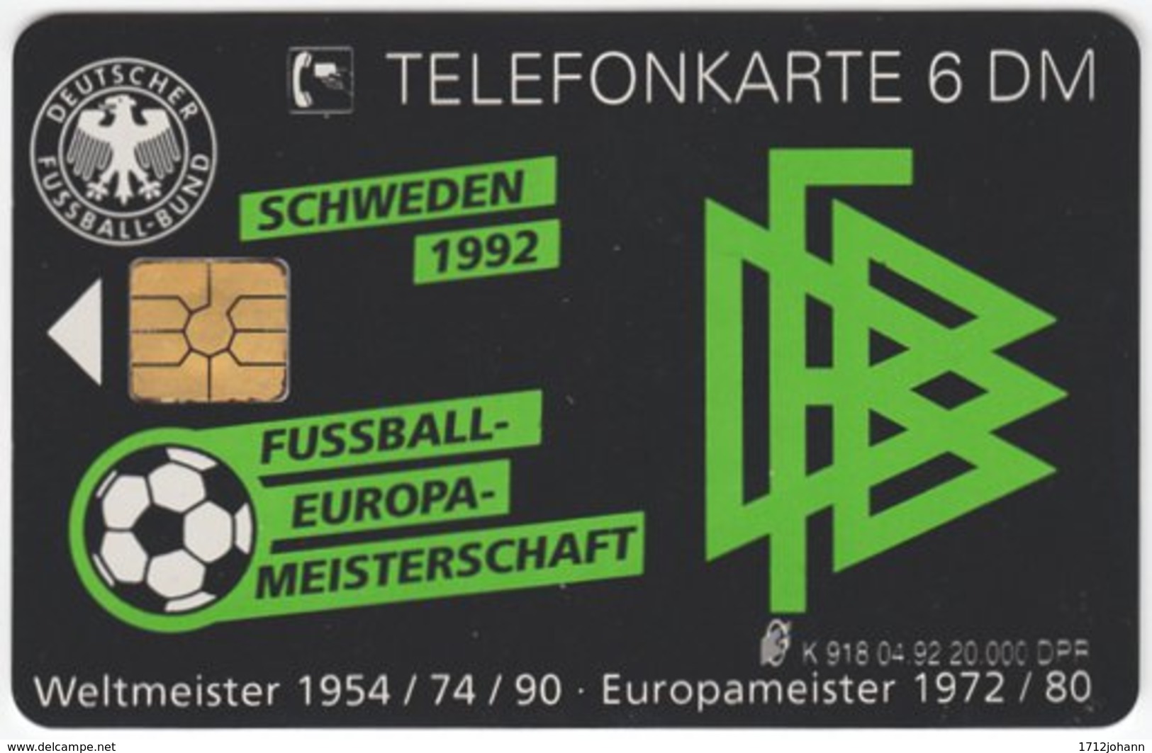 GERMANY K-Serie A-564 - 918 04.92 - Event, Sport, Soccer, National Team - MINT - K-Series: Kundenserie