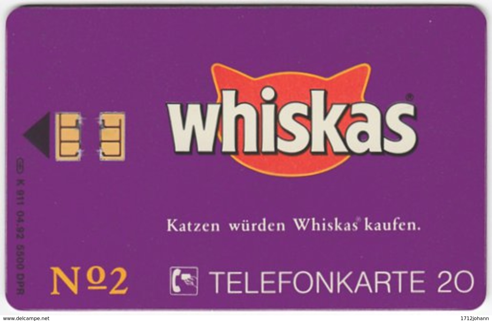 GERMANY K-Serie A-566 - 911 04.92 - Animal, Cat - MINT - K-Series: Kundenserie