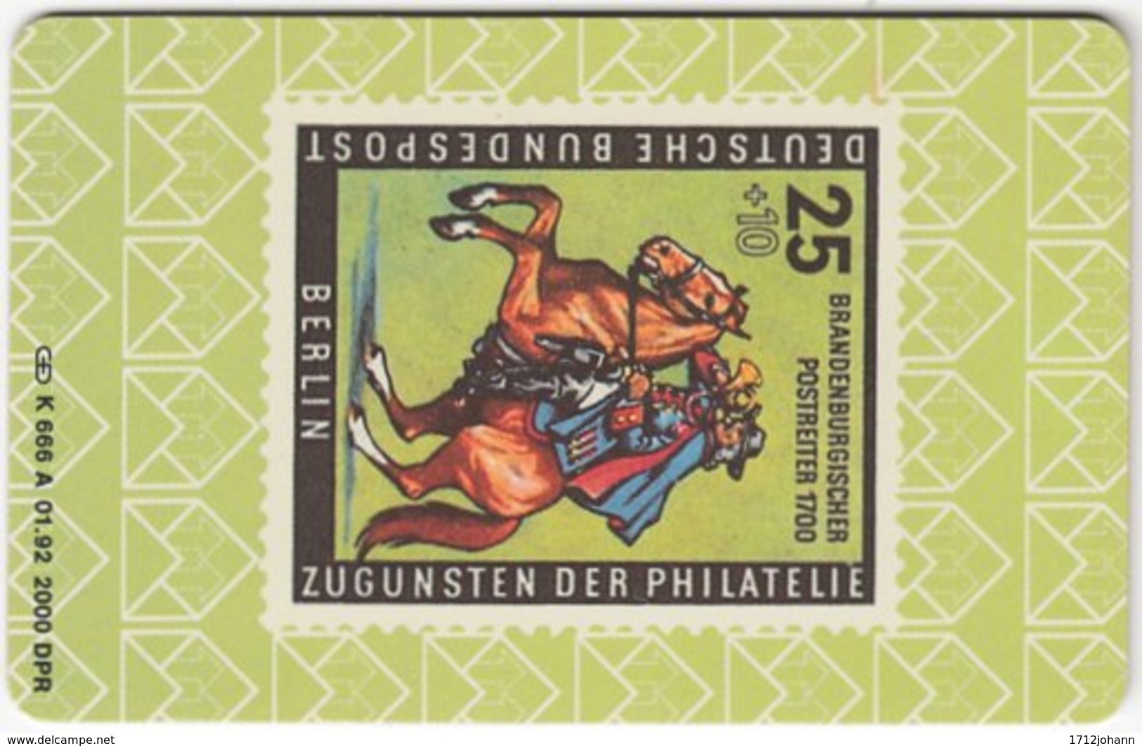 GERMANY K-Serie A-599 - 666A 01.92 - Collection, Stamp - MINT - K-Series: Kundenserie