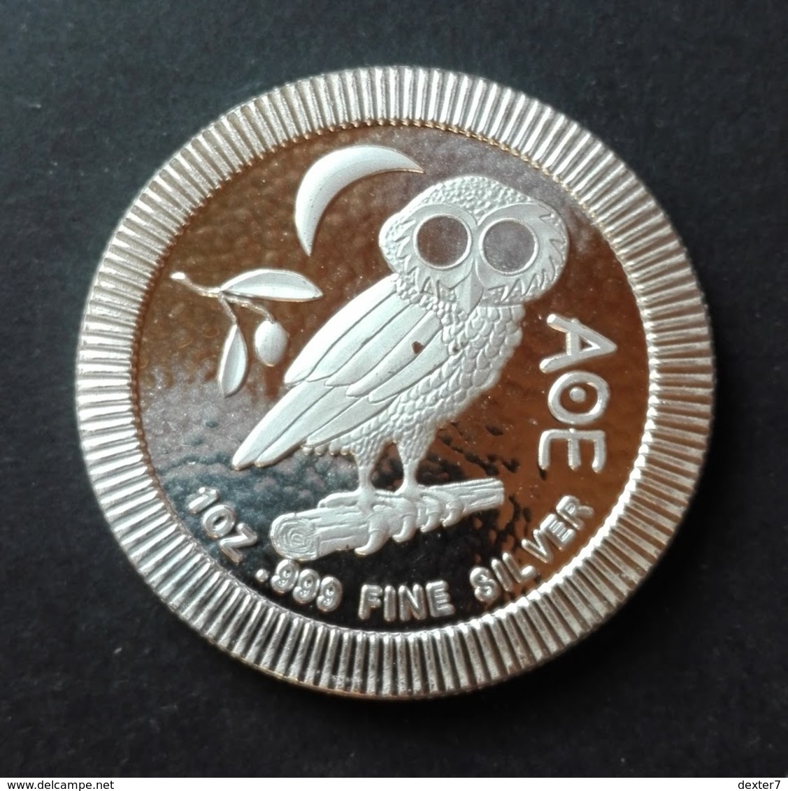 Niue, Athenan Owl 1 Oz 2017 Silver 999 - 1 Oncia Argento Puro Bullion - Niue