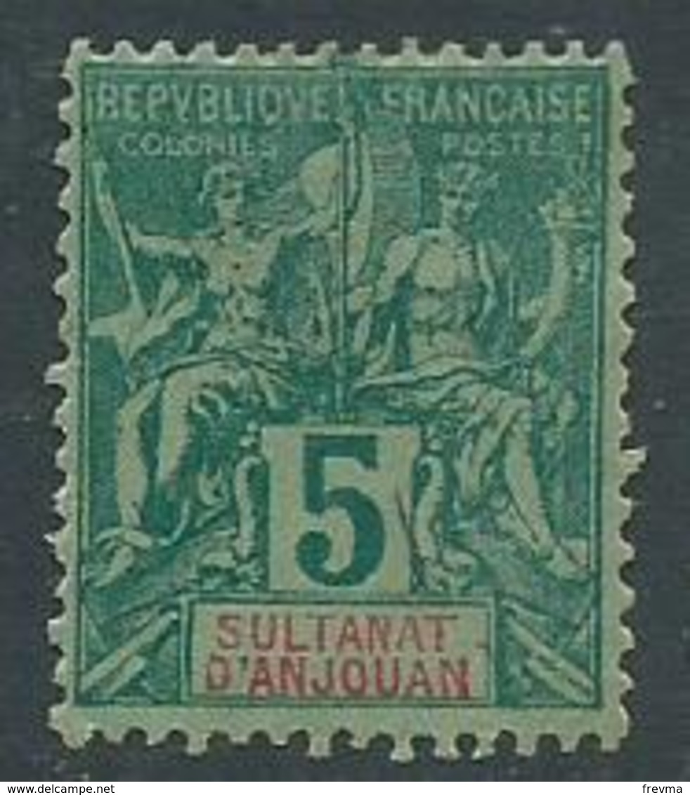 Timbre Anjouan 1892 Yvt 4 Neuf * - Unused Stamps