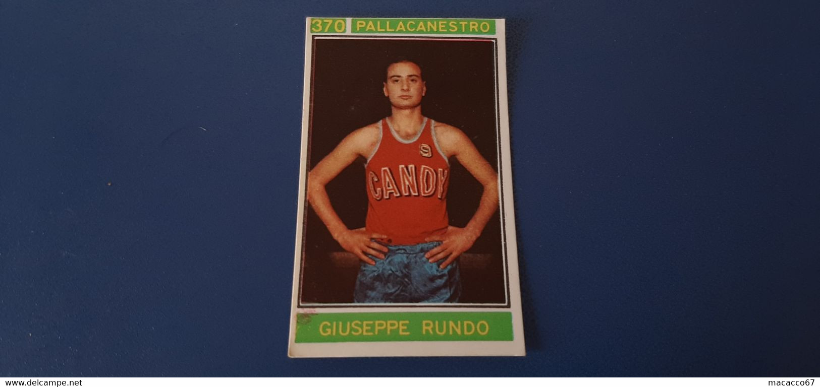 Figurina Panini Campioni Dello Sport 1967 - 370 Giuseppe Rundo - Edizione Italiana