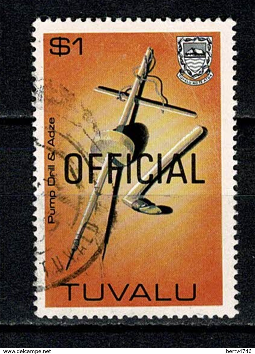 Tuvalu  1984 - 1 Dollar Overprinted Official - Used - Tuvalu