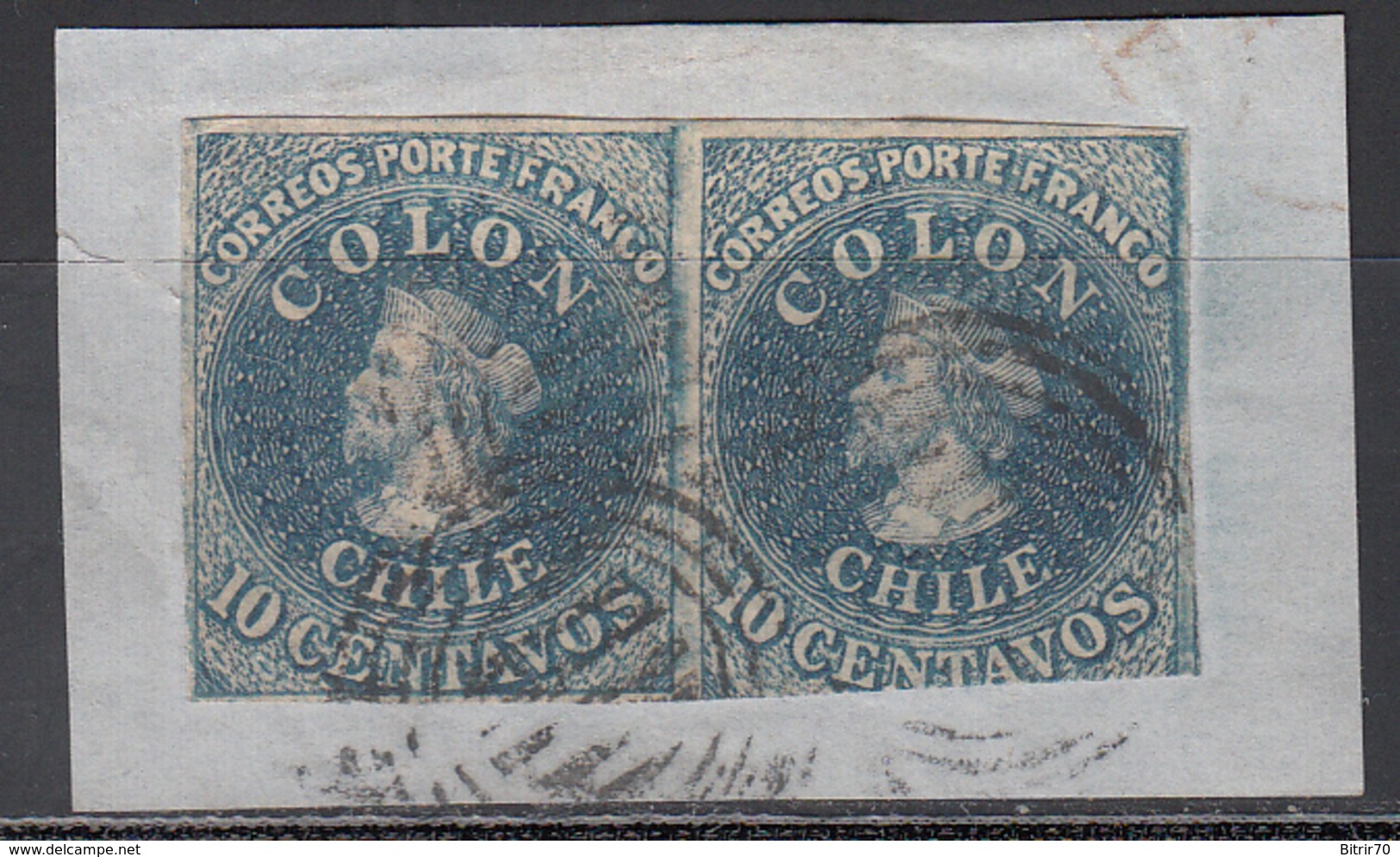 1856-66  Yvert Nº 6, - Chile