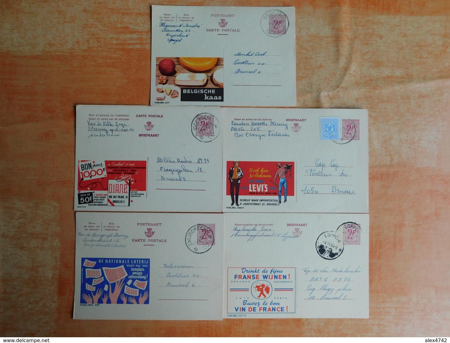 Lot De 5 Entiers Postaux Publibel   (C8) - Publibels