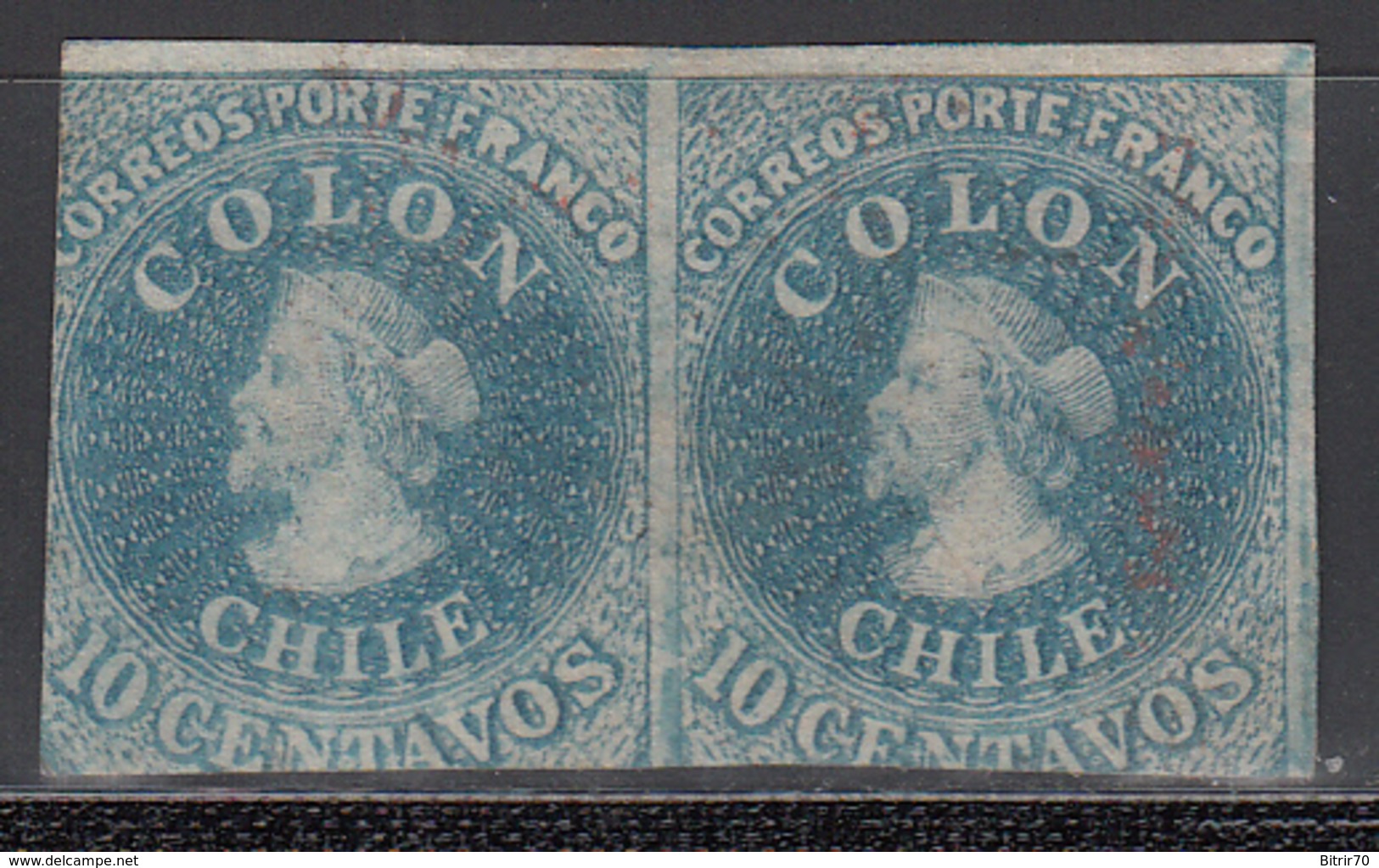 1856-66  Yvert Nº 6, (*) - Chile