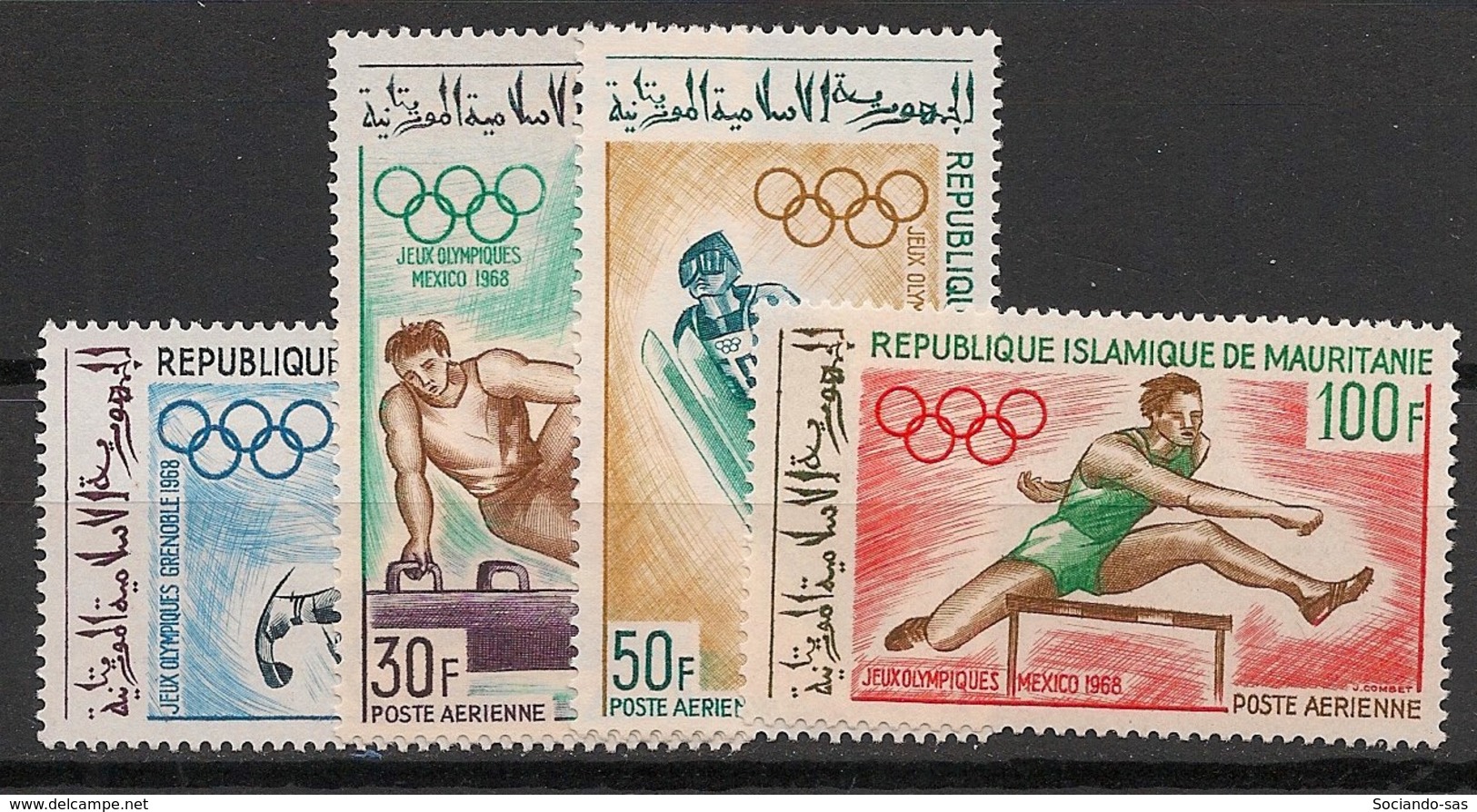 Mauritanie - 1968 - Poste Aérienne PA N°Yv. 73 à 76 - Olympics 68 - Neuf Luxe ** / MNH / Postfrisch - Mauritanie (1960-...)