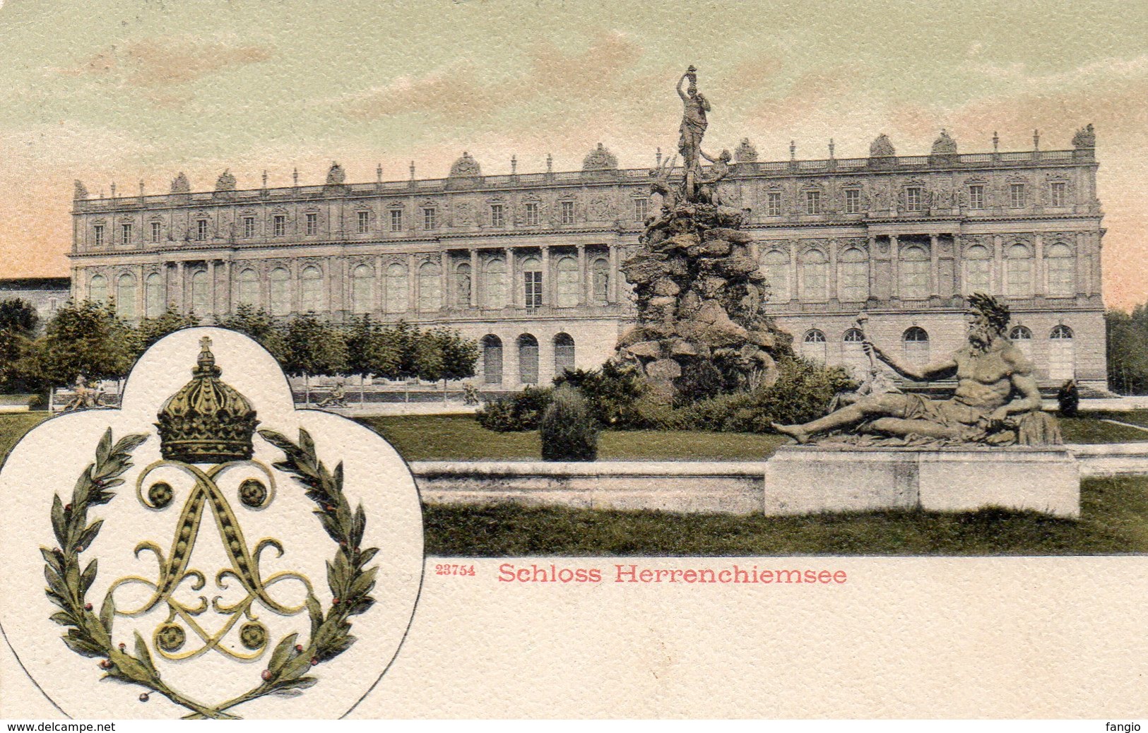 ALLEMAGNE -- ''Schloss HERRENCHIEMSEE".-.Original-Eigentum Gebr.Metz,Tübingen. - Autres & Non Classés