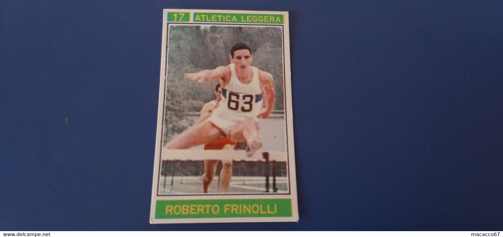 Figurina Panini Campioni Dello Sport 1967 - 017 Roberto Frinolli - Edizione Italiana