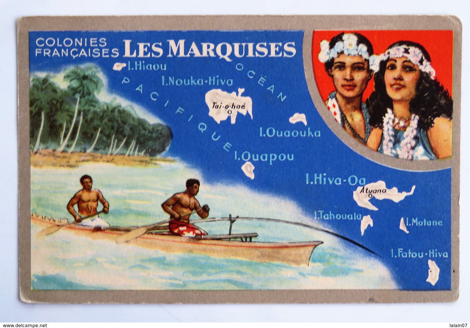 C.P.A. : Colonies Françaises, LES MARQUISES, édition Lion Noir - Polinesia Francese