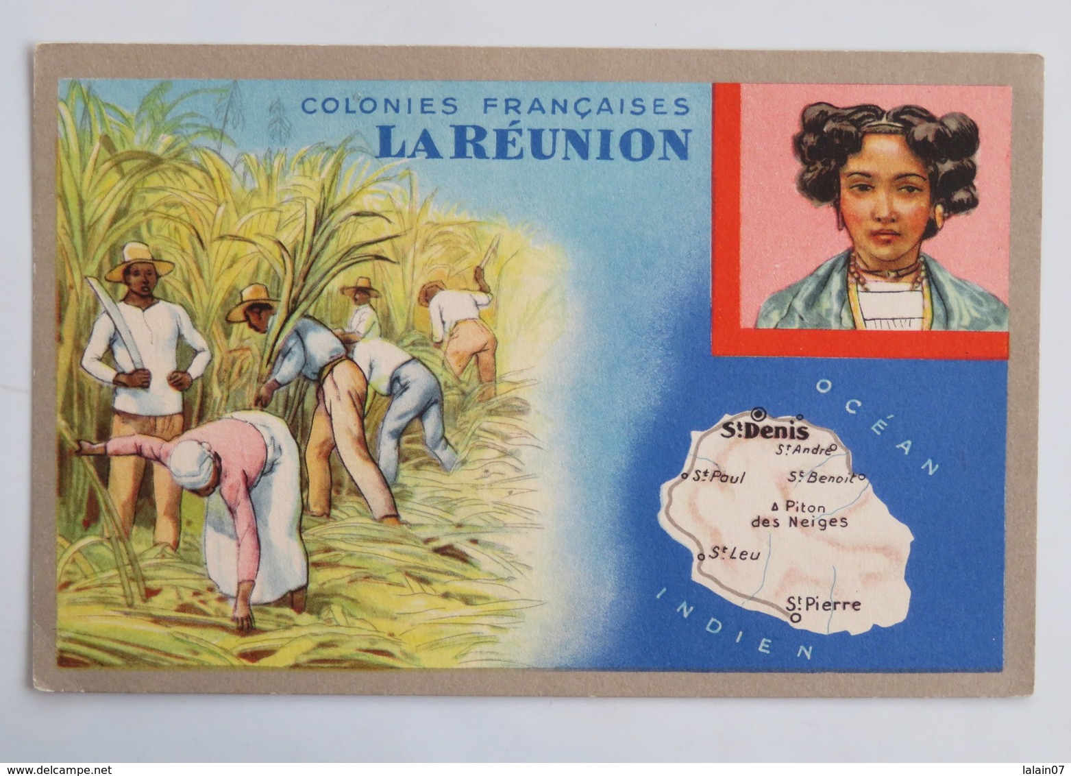 C.P.A. : Colonies Françaises, LA REUNION, édition Lion Noir - Other & Unclassified