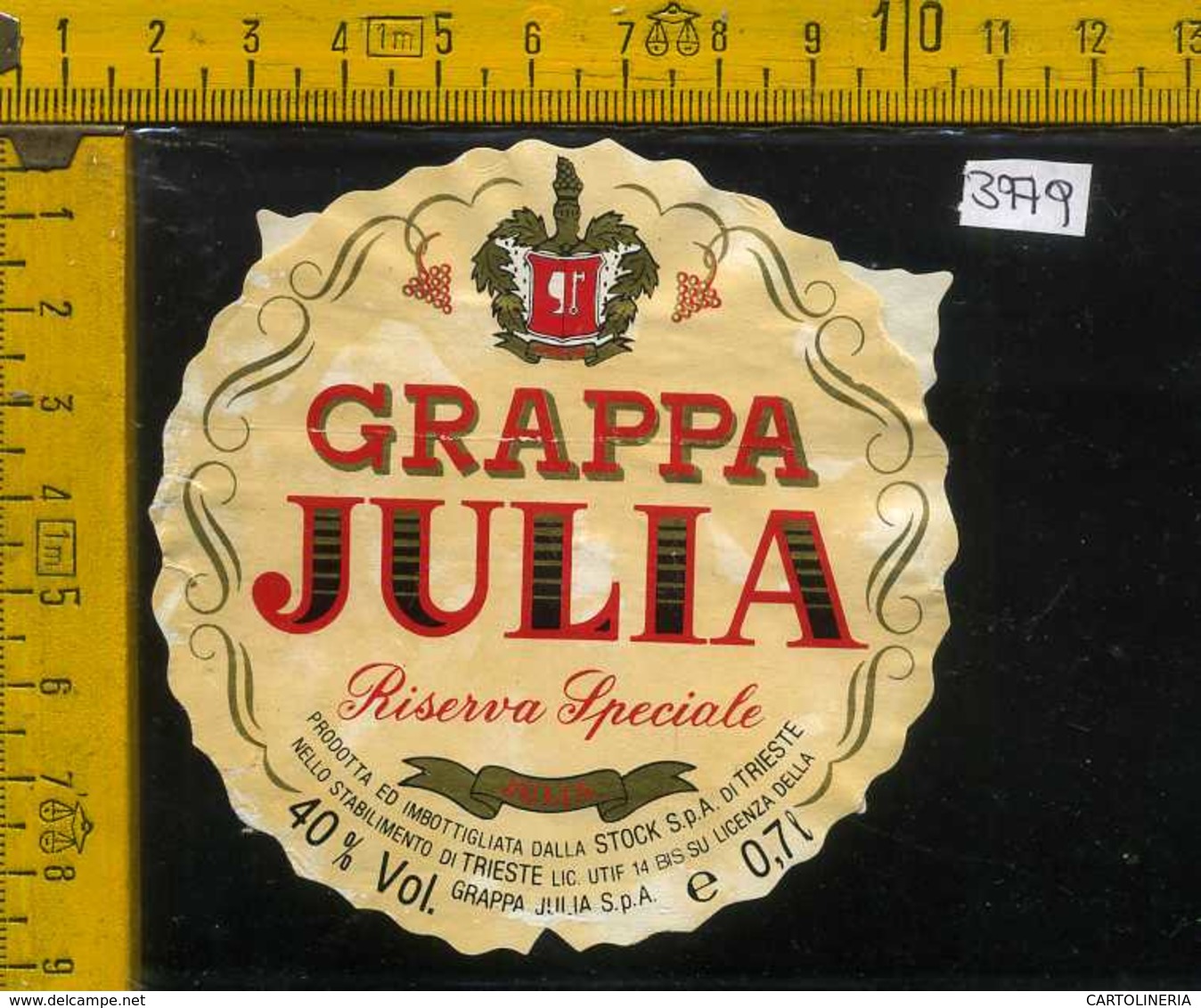 Etichetta Vino Liquore Grappa Julia-Stock S.p.A. - Trieste - Altri & Non Classificati