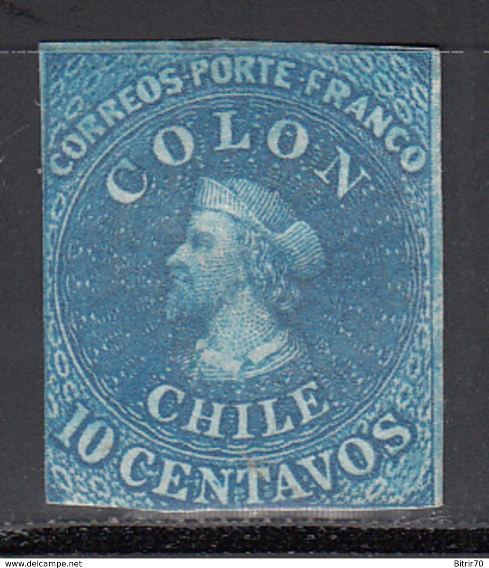 1861-67  Yvert Nº 9  NH - Chile