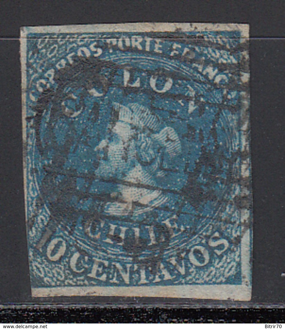 1861-67  Yvert Nº 9 - Chile