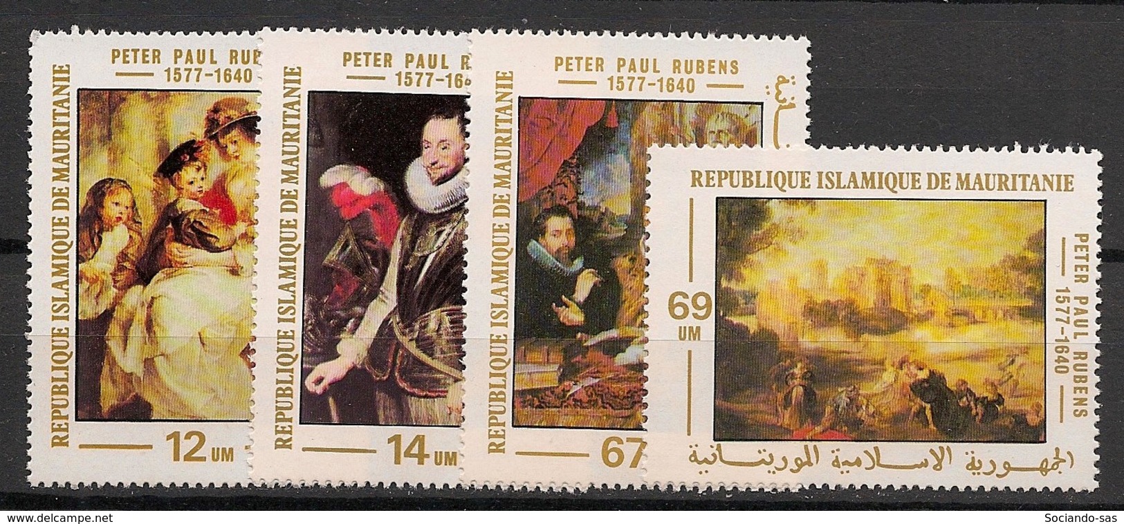 Mauritanie - 1978 - N°Yv. 382 à 385 - Rubens - Neuf Luxe ** / MNH / Postfrisch - Mauritania (1960-...)