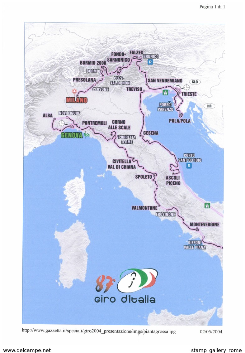 90° GIRO D'ITALIA - OPERA ANALOGICA DI OLTRE 100 PAGINE CREATA DA UN'APPASSIONATO DI FILATELIA, MARCOFILIA E CICLISMO - Ciclismo