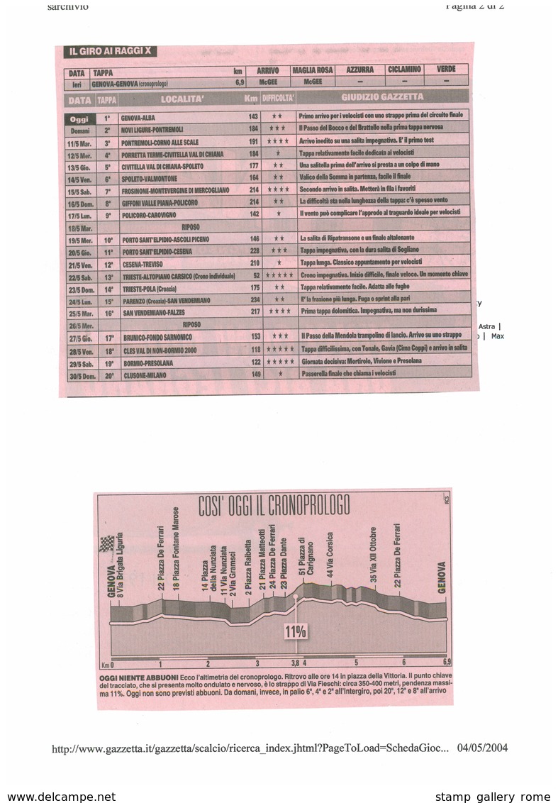 90° GIRO D'ITALIA - OPERA ANALOGICA DI OLTRE 100 PAGINE CREATA DA UN'APPASSIONATO DI FILATELIA, MARCOFILIA E CICLISMO