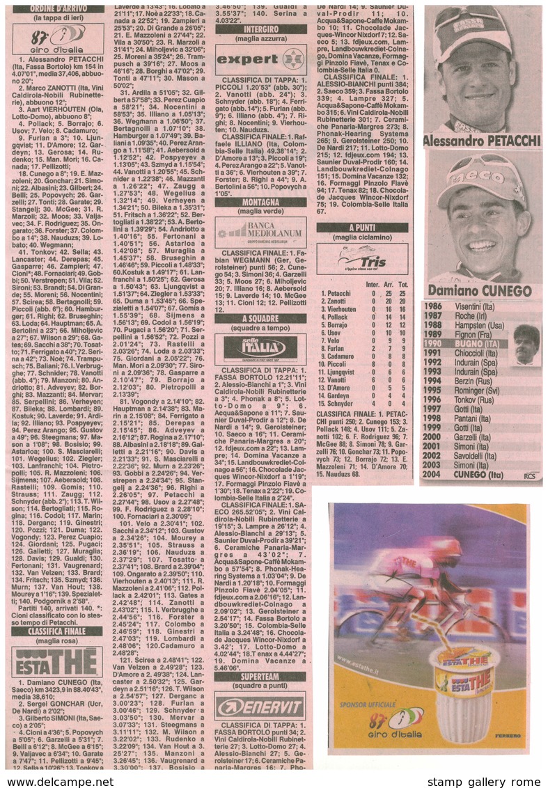 90° GIRO D'ITALIA - OPERA ANALOGICA DI OLTRE 100 PAGINE CREATA DA UN'APPASSIONATO DI FILATELIA, MARCOFILIA E CICLISMO