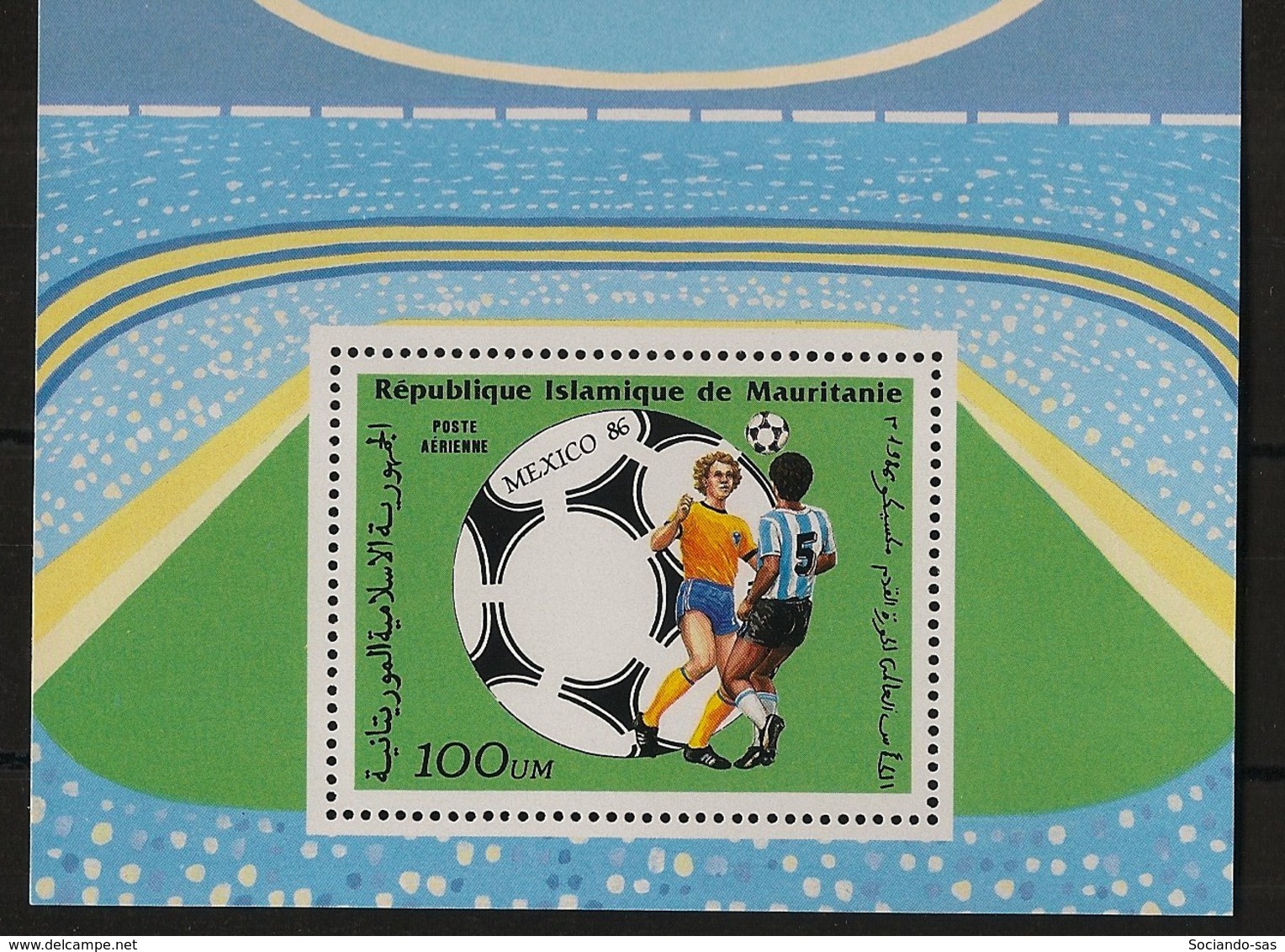 Mauritanie - 1986 - Bloc Feuillet BF N°Yv. 47 - Football World Cup / Mexico - Neuf Luxe ** / MNH / Postfrisch - 1986 – Mexiko