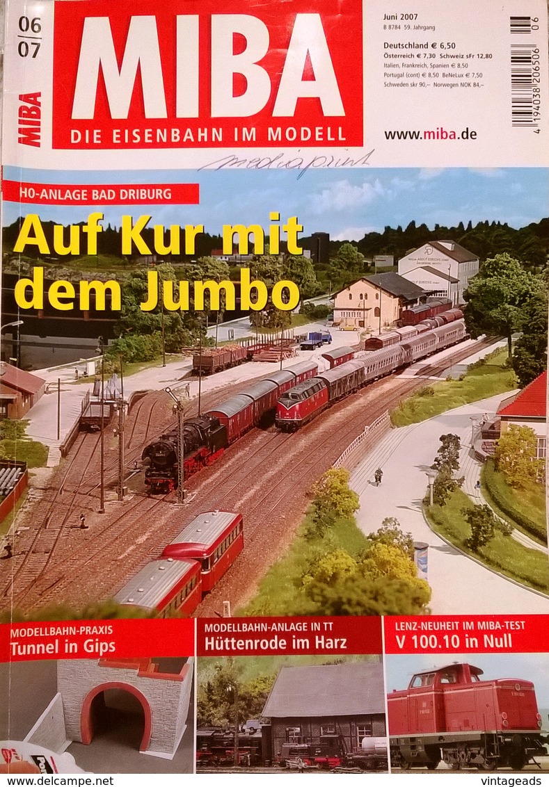 CA064, 6 Stk. Zeitschriften MIBA - Die Eisenbahn Im Modell, 2006/2007 - Hobby & Sammeln