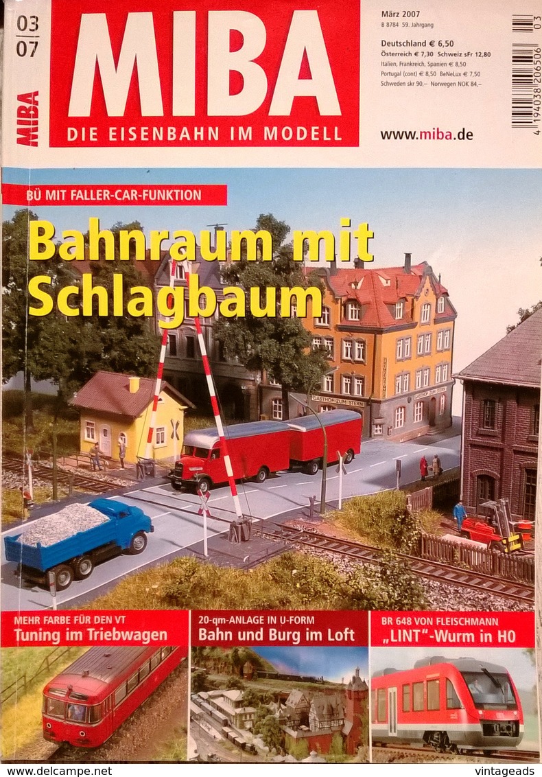 CA064, 6 Stk. Zeitschriften MIBA - Die Eisenbahn Im Modell, 2006/2007 - Tempo Libero & Collezioni