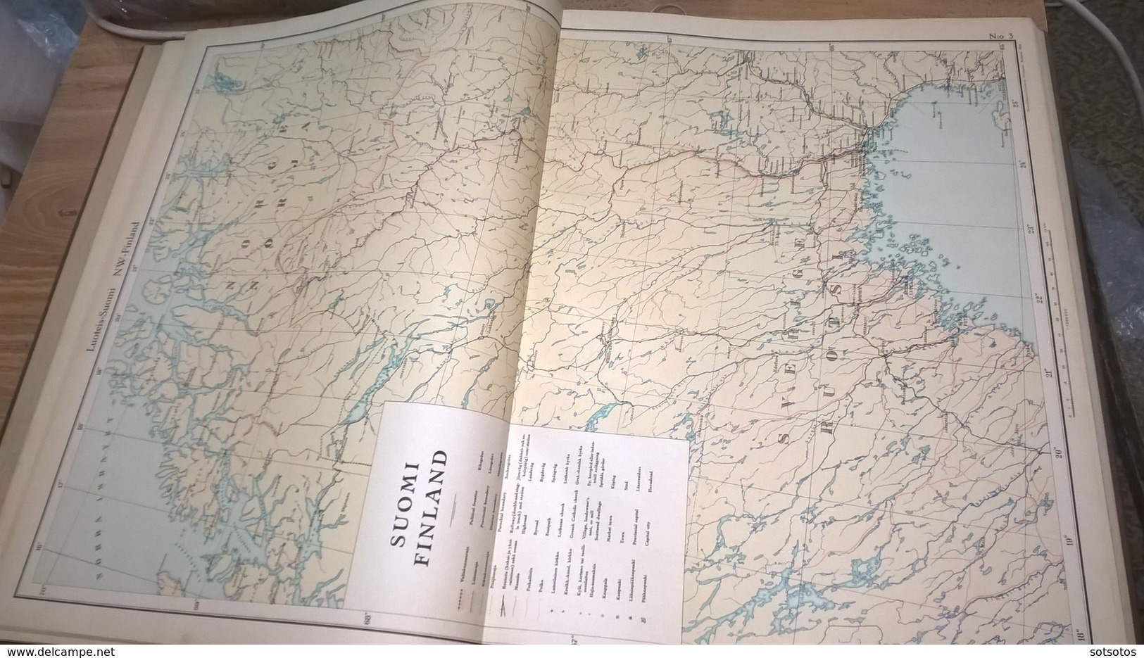 ATLAS of FINLAND - ATLAS OVER FINLAND (SUOMEN KARTASTO) 1925 - The GEOGRAPHICAL SOCIETY of FINLAND - 160PGS (8+38X4) - 3