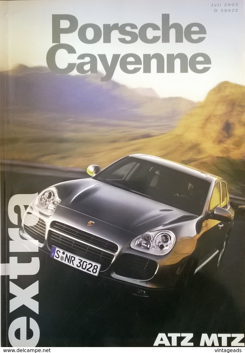 CA075 Autozeitschrift ATZ/MTZ Extra, Porsche Cayenne, Juli 2003, Neuwertig - Automóviles & Transporte