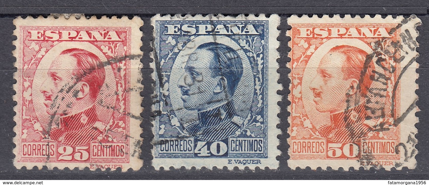 ESPAÑA - SPAGNA - SPAIN - ESPAGNE - 1930/1931 - Lotto Di 3 Valori Usati: Yvert 409, 410 E 411. - Usados