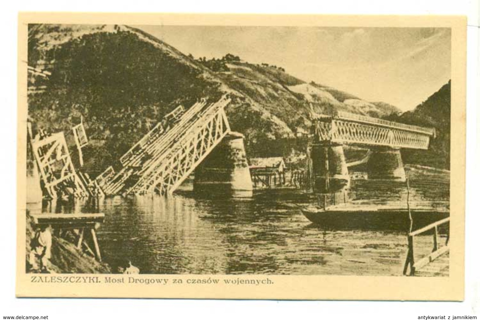 Ukraina Zaleszczyki Obw Tarnopol Most Drogowy Ok 1930 R - Ukraine