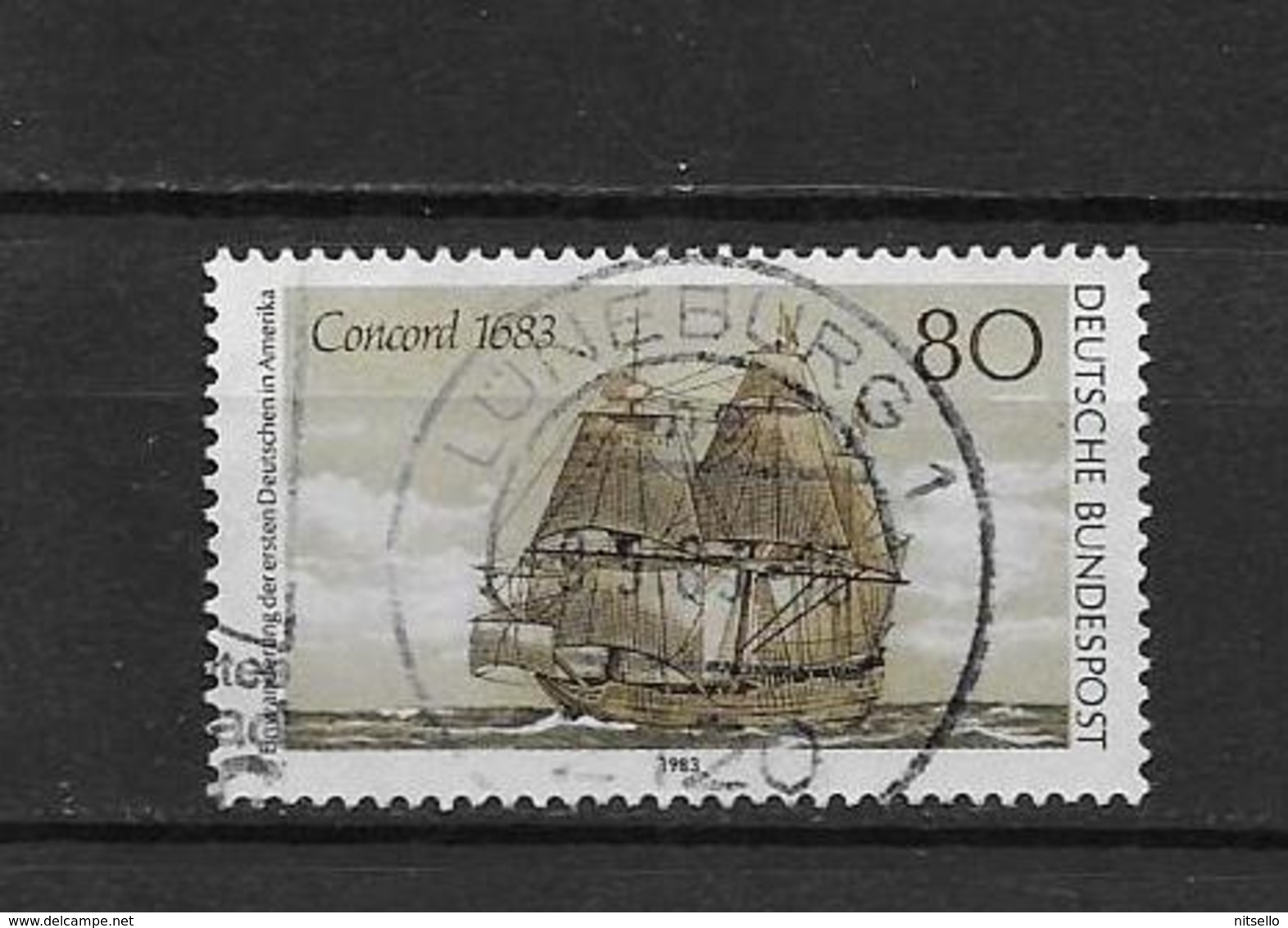 LOTE 1904  /// ALEMANIA FEDERAL1983 / YVERT Nº: 1012 CON MATASELLO COMPLETO   ¡¡¡LIQUIDATION!!! - Usados