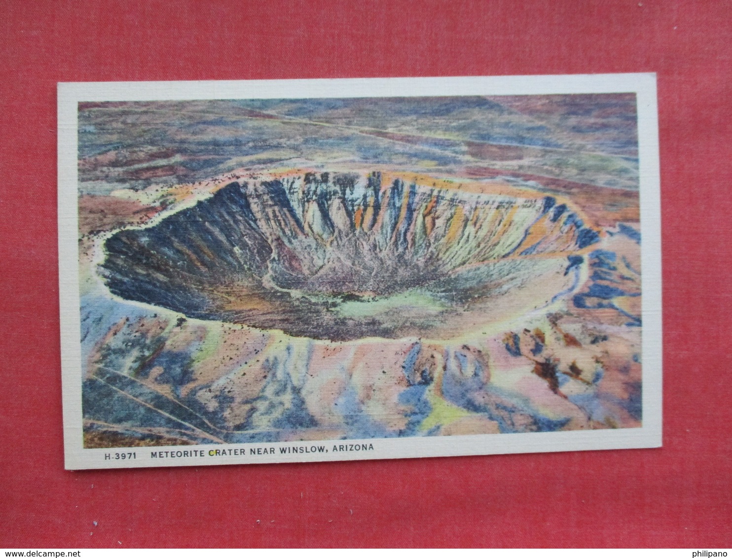 Fred Harvey H 3971  Meteorite Crater Near Winslow   Arizona    Ref 3320 - Other & Unclassified