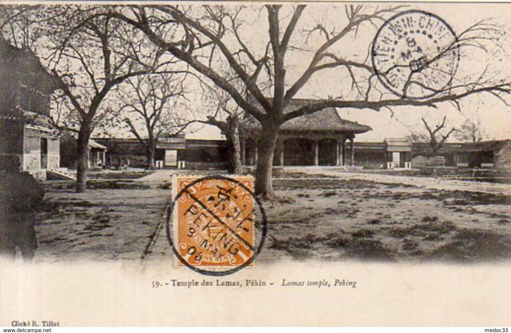 Chine,Cpa Pèkin,Temple Des Lamas - Chine