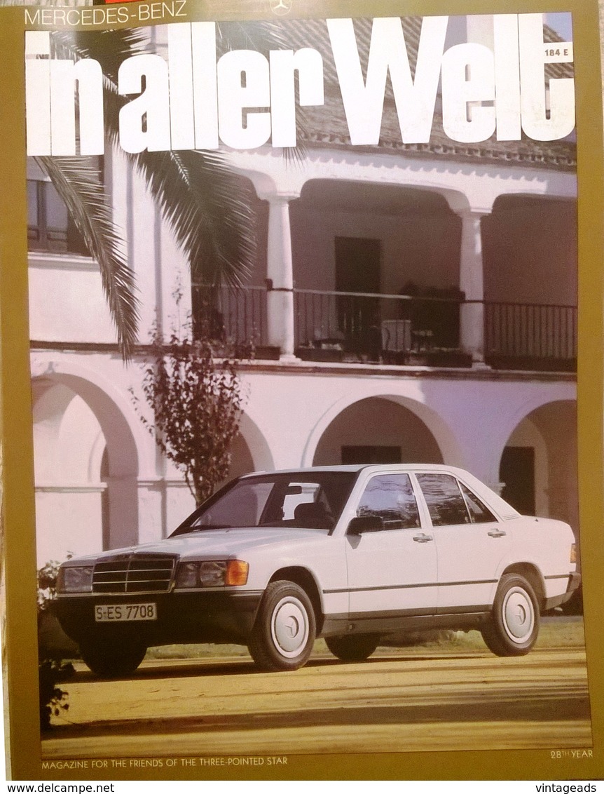 CA100 Autozeitschrift Mercedes-Benz, In Aller Welt, Nr. 184E, 4/1983 - Auto En Transport