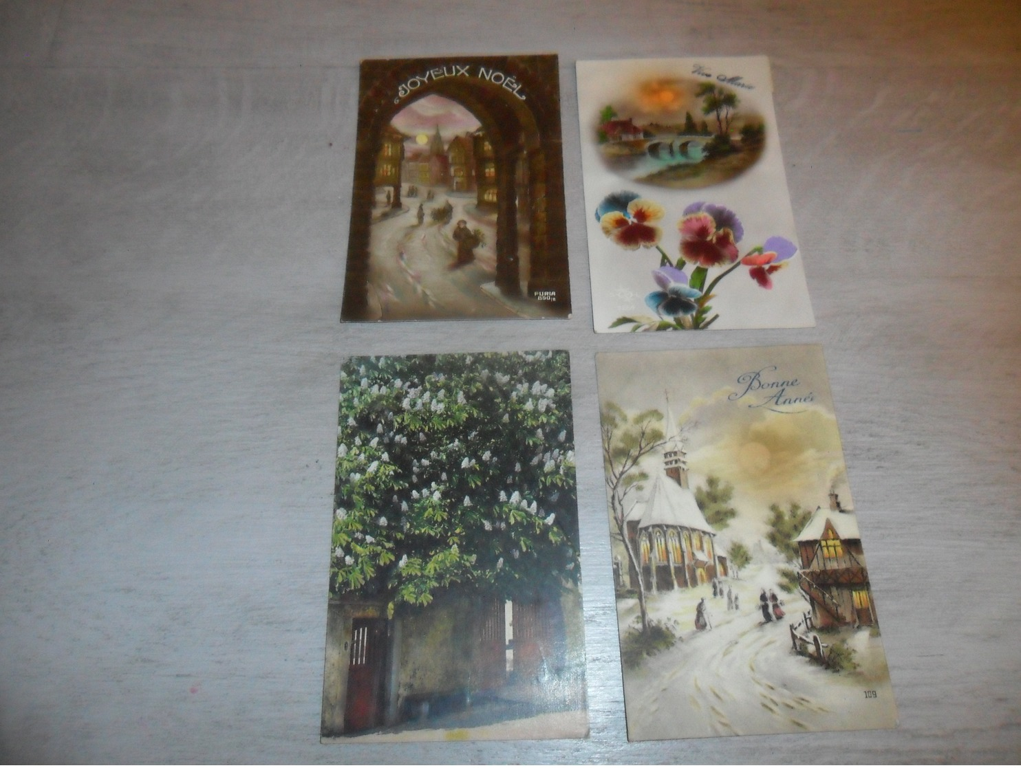 Beau lot de 60 cartes postales de fantaisie paysages paysage Mooi lot van 60 postkaarten fantasie landschappen landschap