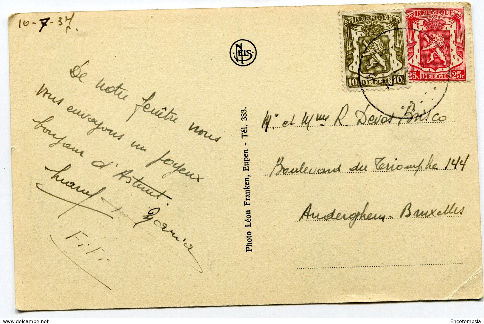 CPA - Carte Postale - Belgique - Astenet - Institut Sainte Catherine - 1937 (M8398) - Lontzen