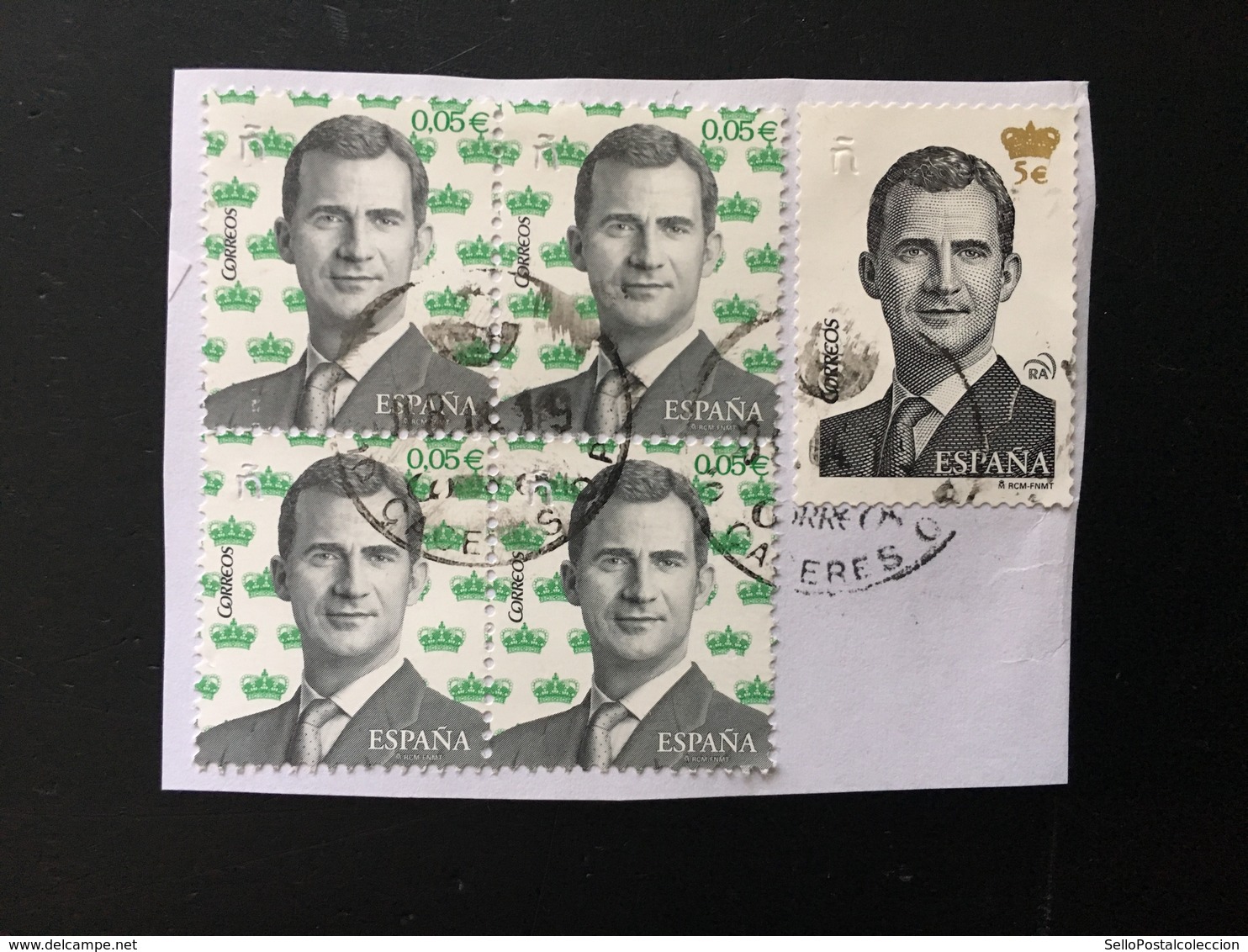 España Felipe VI 5 Euros - Used Stamps