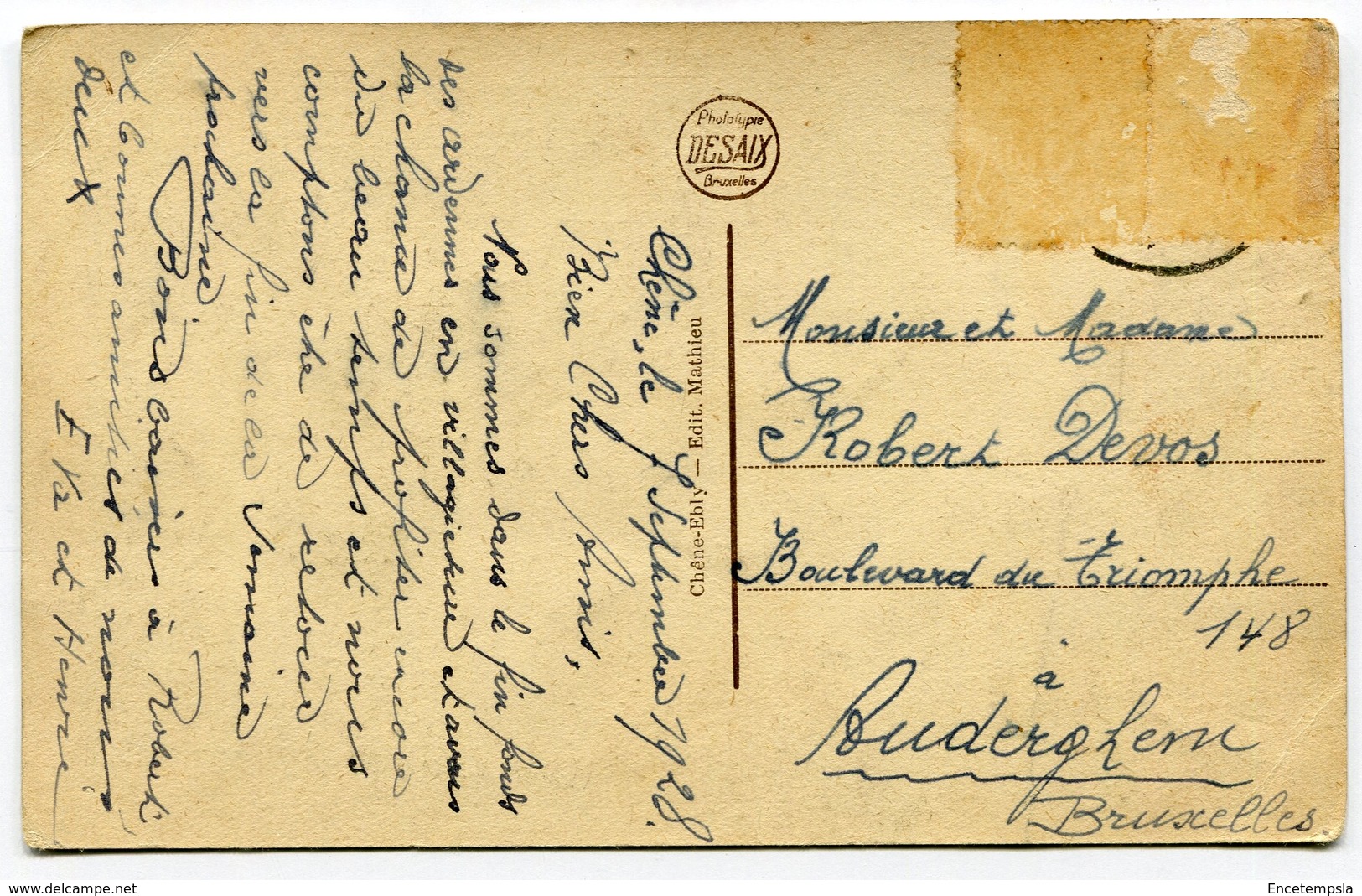CPA - Carte Postale - Belgique - Chêne - Chez Louis Mathieu-Coppé (M8402) - Léglise