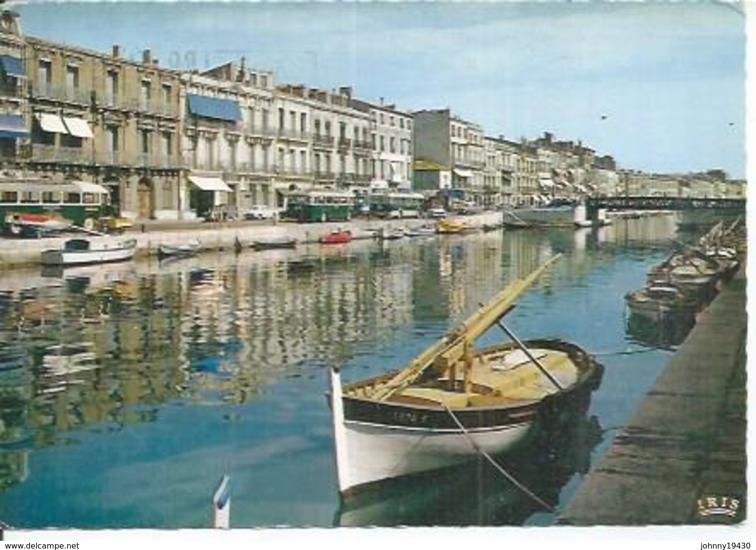 21 - SETE - LE CANAL ET LES QUAIS ( LES COURRIERS DU MIDI - CARS VERT ) CETTE - Sete (Cette)