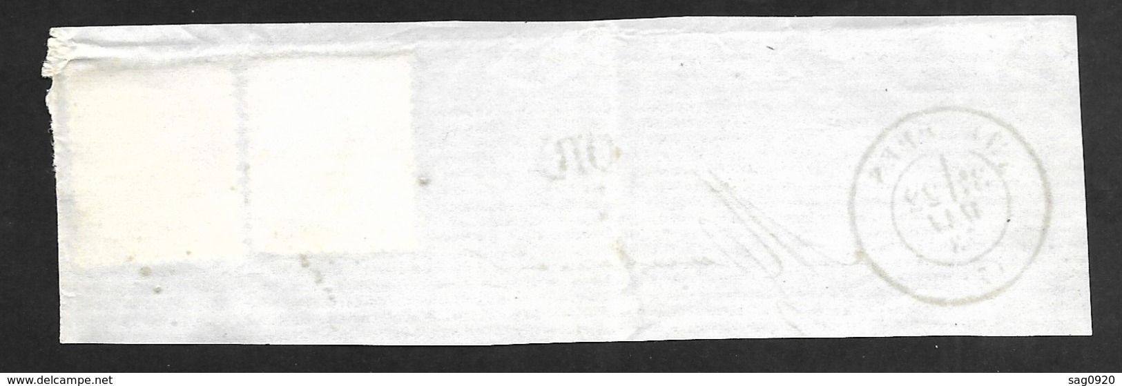 Seine Et Oise-Fragment De Lettre-Gros Chiffre 4007 De Trappes Sur N°59 Et 60 - 1849-1876: Classic Period