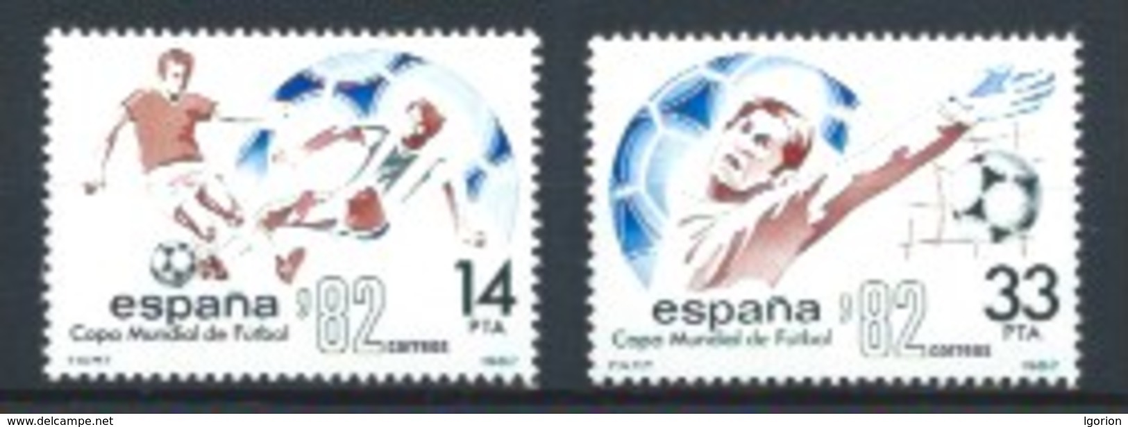 ESPAÑA 1982 - ED. 2661/2662 ** MUNDIAL FUTBOL 82 - Nuovi