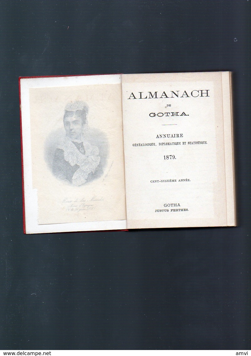 Sam -  ALMANACH DE GOTHA POUR L'ANNEE 1879 JUSTUS PERTHES -  Trés Interessant - 1801-1900