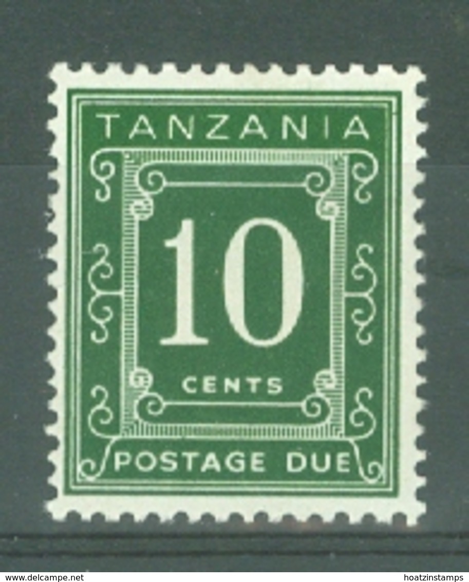 Tanzania: 1969/71   Postage Dues   SG D8  10c   [Perf: 14 X 15]   MH - Tanzania (1964-...)