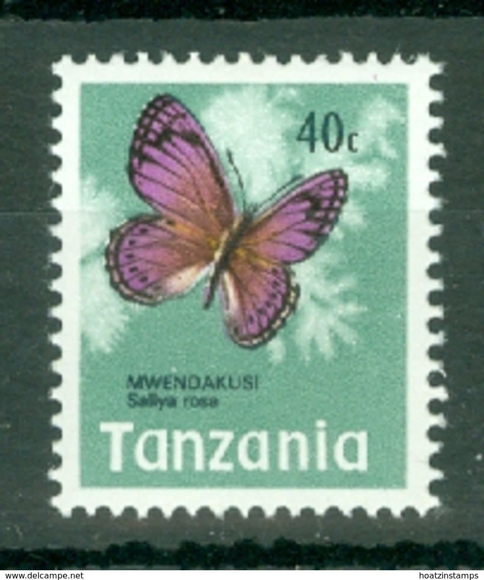 Tanzania: 1973/78   Butterflies   SG163    40c    MNH - Tanzania (1964-...)