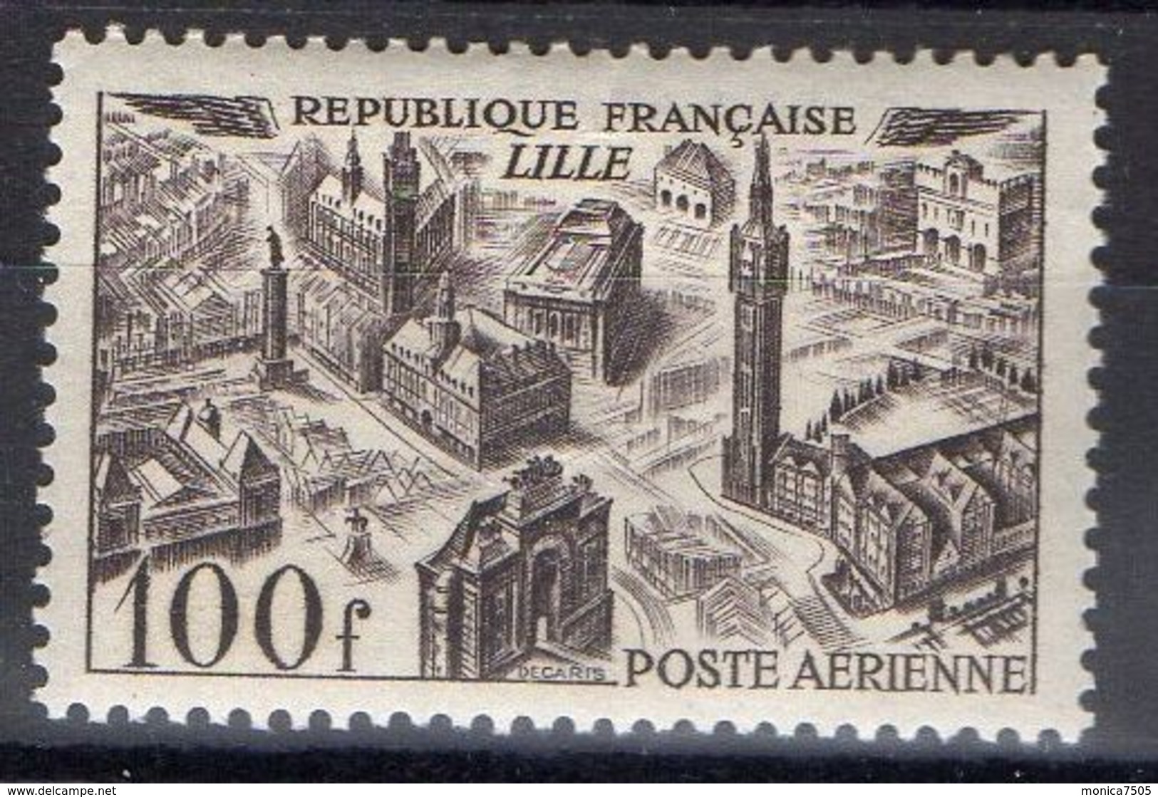 FRANCE ( AERIEN ) : Y&T  N°  24   TIMBRE  NEUF  SANS  TRACE  DE  CHARNIERE . - 1927-1959 Neufs